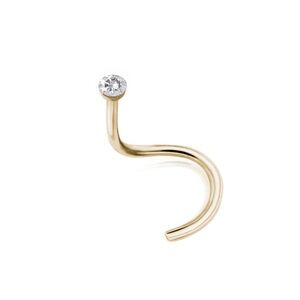 Nose Ring - Invisible Set Diamond Nostril Screw (3mm)
